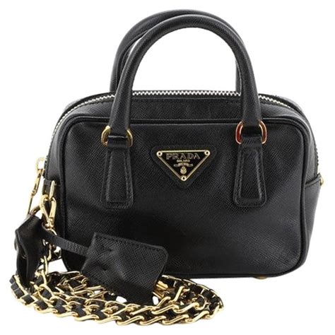 Prada Saffiano Leather Bauletto 